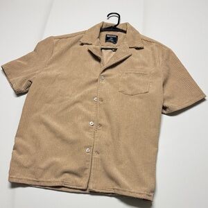 Mason Casual Tan Corduroy Shirt